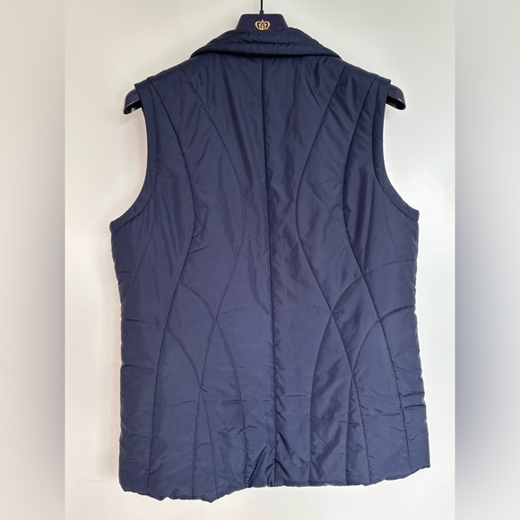 TOMMY HILFIGER 21” PTP Quilted Puffer Vest, Navy and Red, Size XL. - Picture 7 of 10